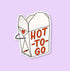 Hot to go sticker - MangoIllustrated - Sticker