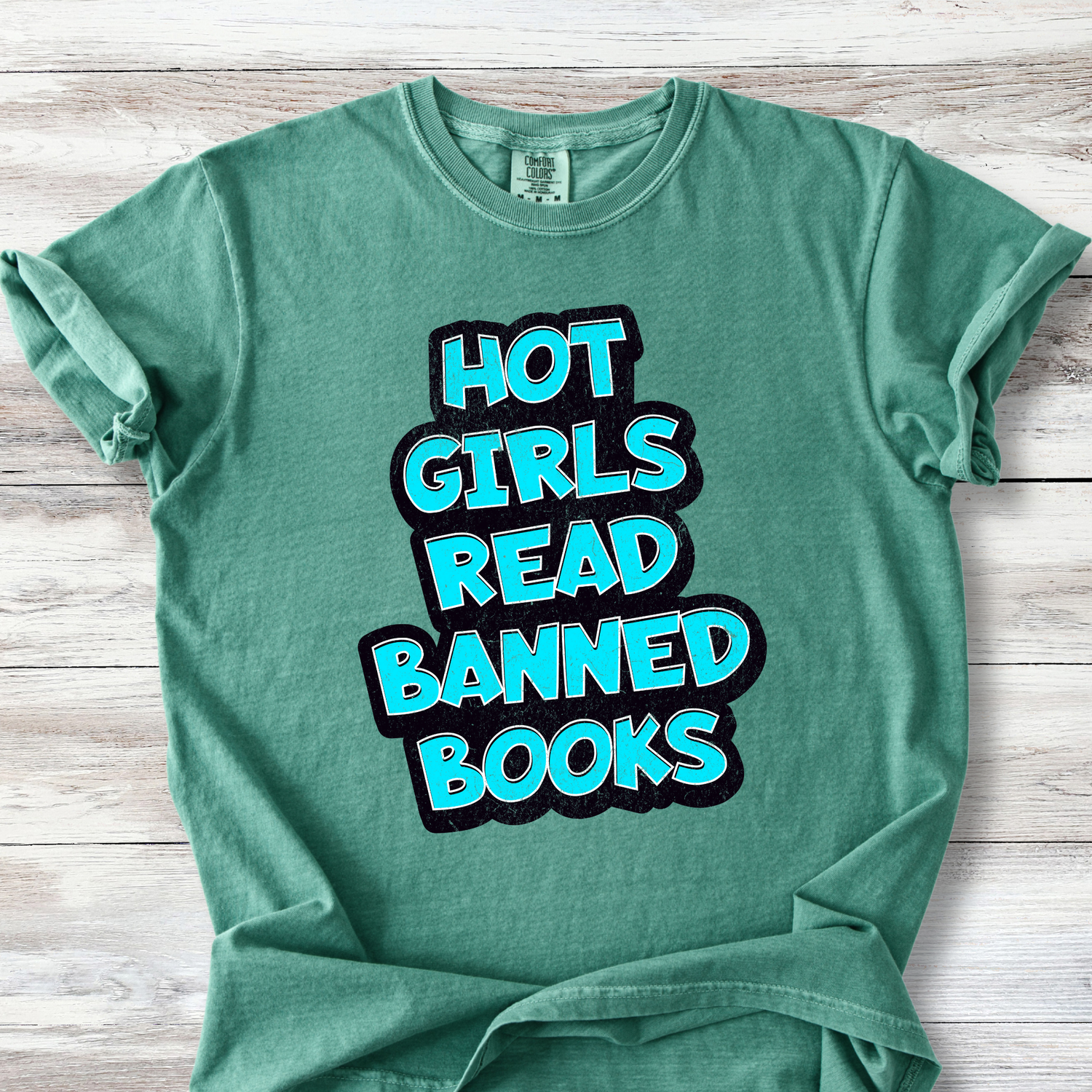 Hot Girls Read Banned Books Shirt, Librarian Gift, Book Lover Shirt, Freedom to Read V-Neck