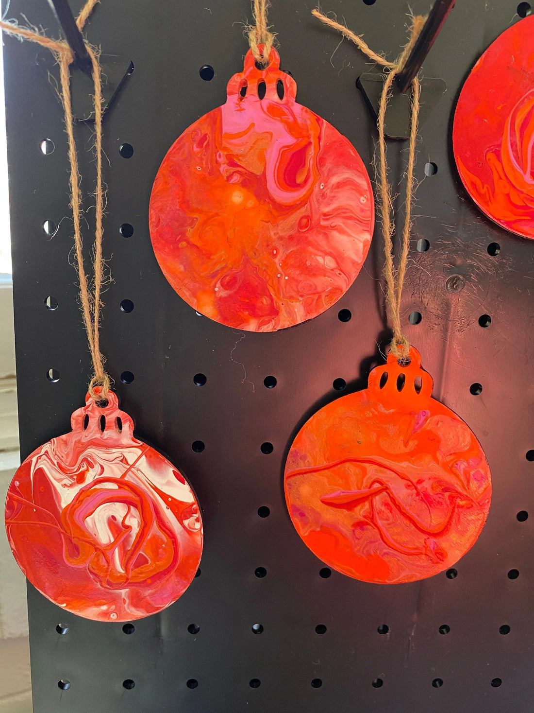 Pink, Orange and White Ornaments