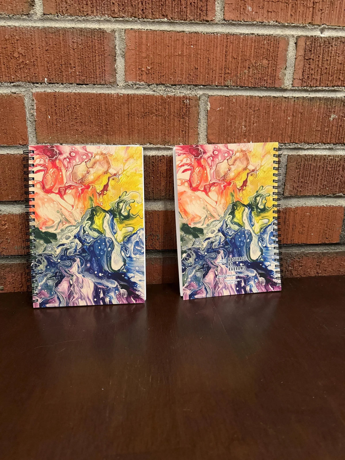 Rainbow Soft Touch Cover Spiral Journal -  5.5"x8" - 120 Pages