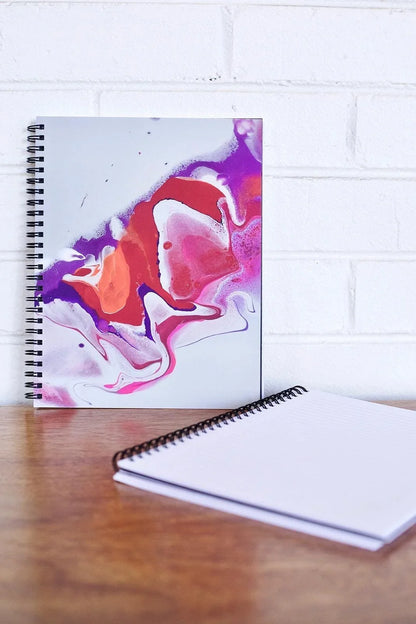 Mystery  Softcover Spiral Blank Notebooks - 7 inch x 9 inch
