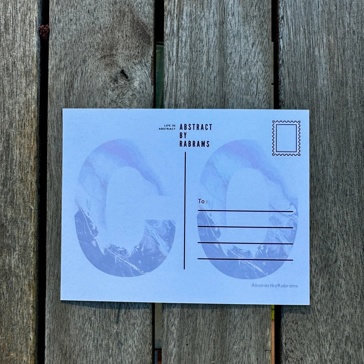 Colorado Abbreviation Postcard - CO -  4.25"x5.5" - Rainbow