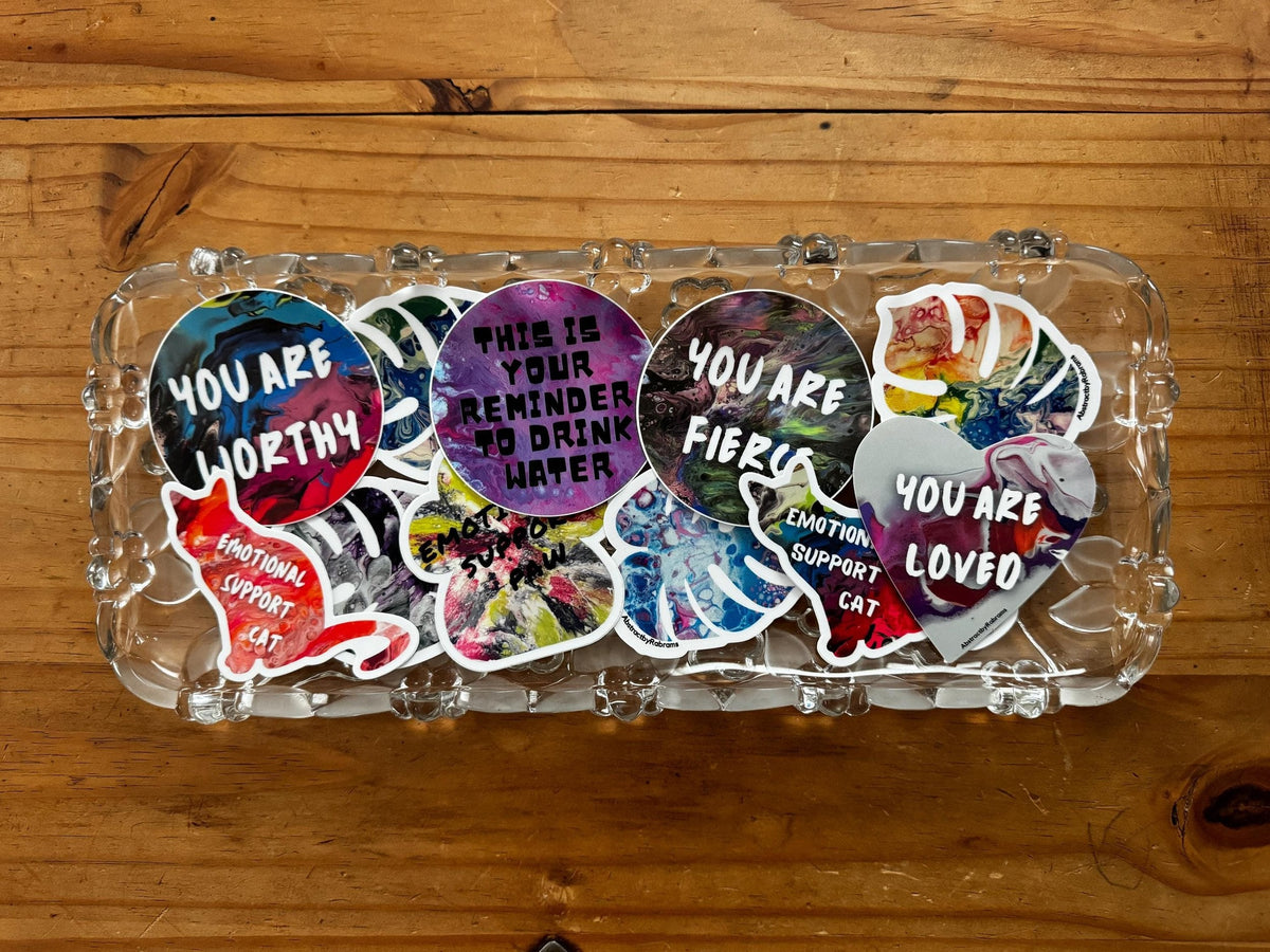 Mystery Card and Sticker Pack – 3 Greeting Cards + 2 Stickers, $23 Value for $10