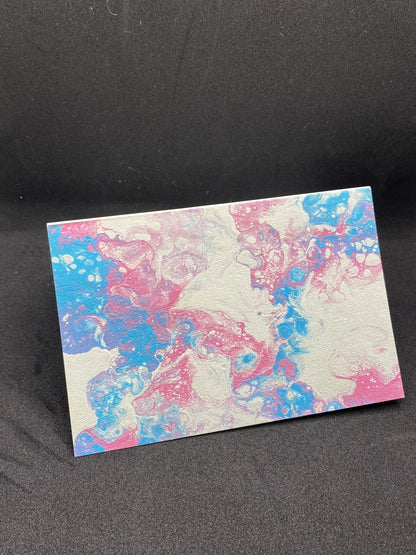 Trans Pride Painted Greeting Card 4"x6" - Blank