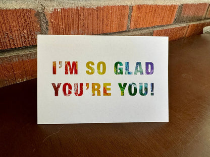 Rainbow Greeting Card - Positive Affirmation - I&