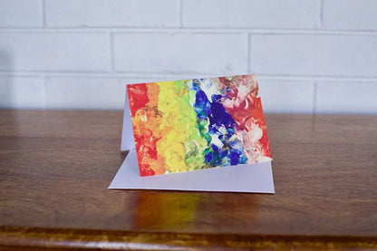Rainbow Painting Greeting Card - Rainbow - A2