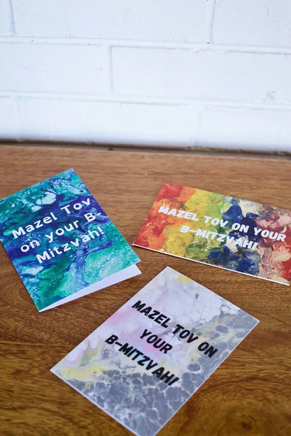 Mazel Tov on Your B-Mitzvah Greeting Cards