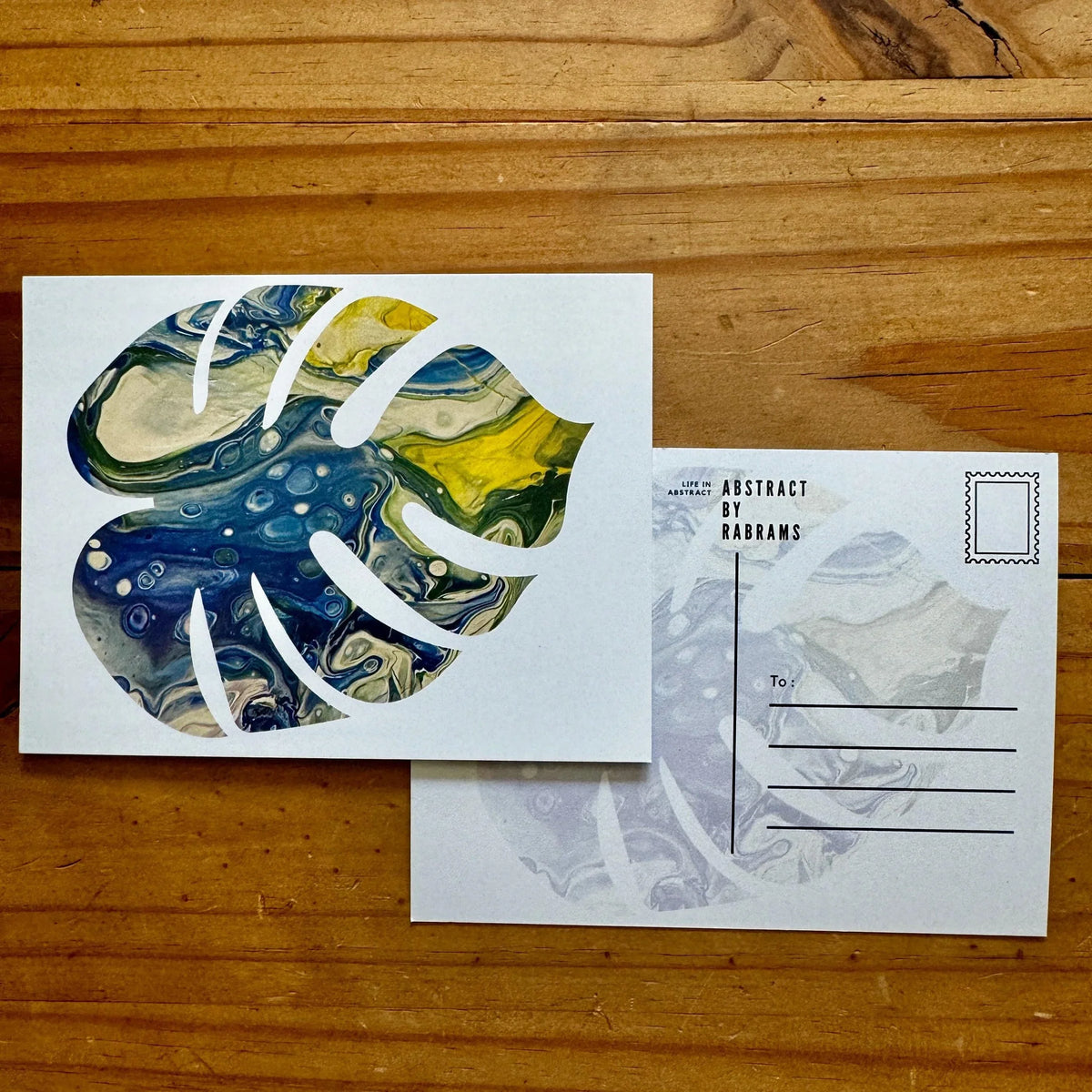 Abstract Postcard Sets - Set of 4, 8, 12 - Floral, Milkyway, Space, Geometric, Monstera