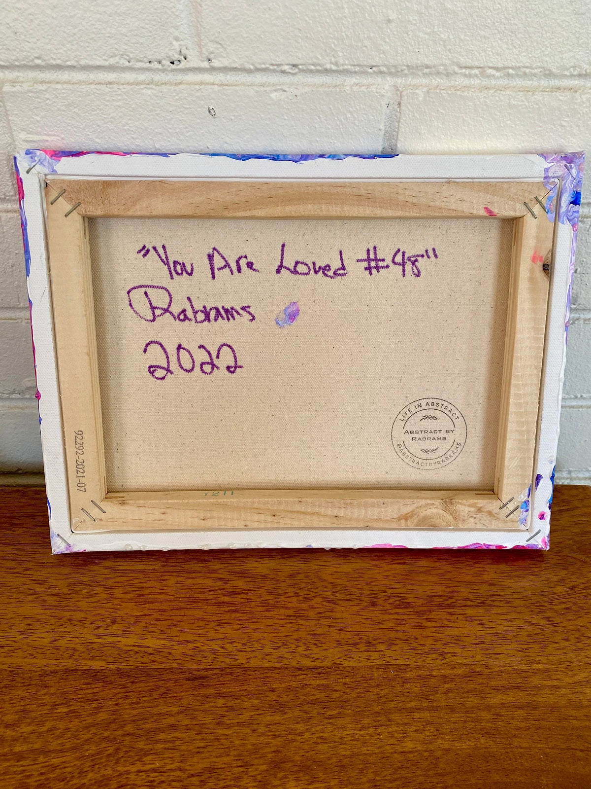 Bisexual Pride Pour Painting - "You are Loved 