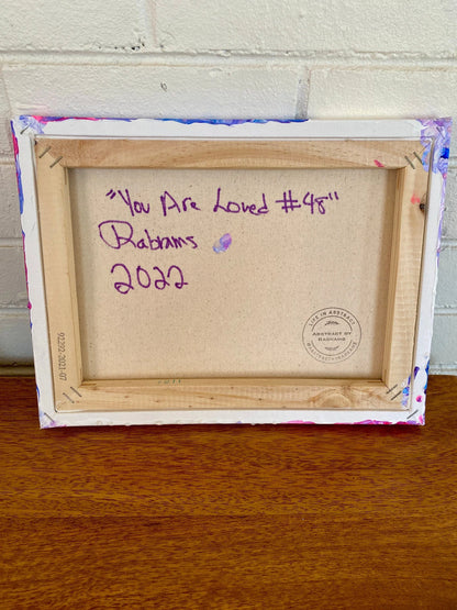 Bisexual Pride Pour Painting - "You are Loved 