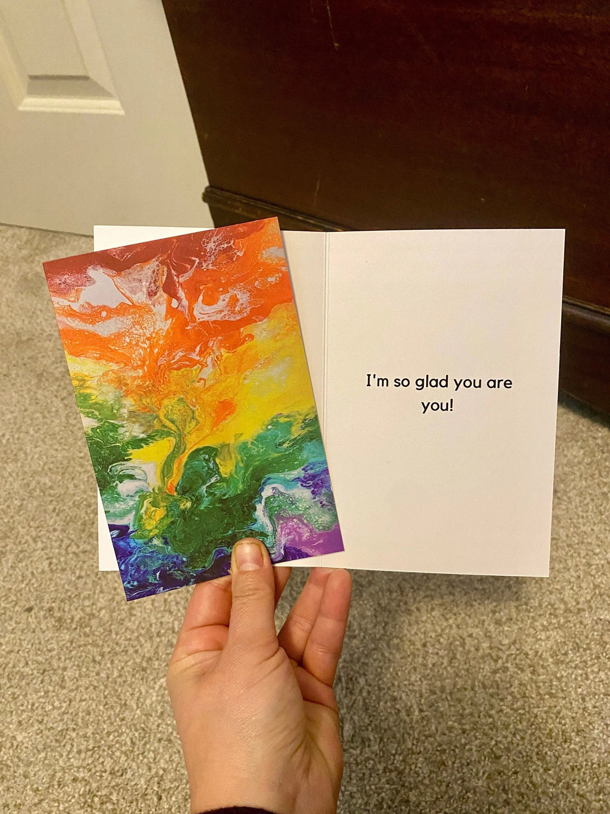 Rainbow Greeting Card - Positive Affirmation - I&