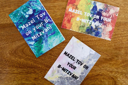 Mazel Tov on Your B-Mitzvah Greeting Cards