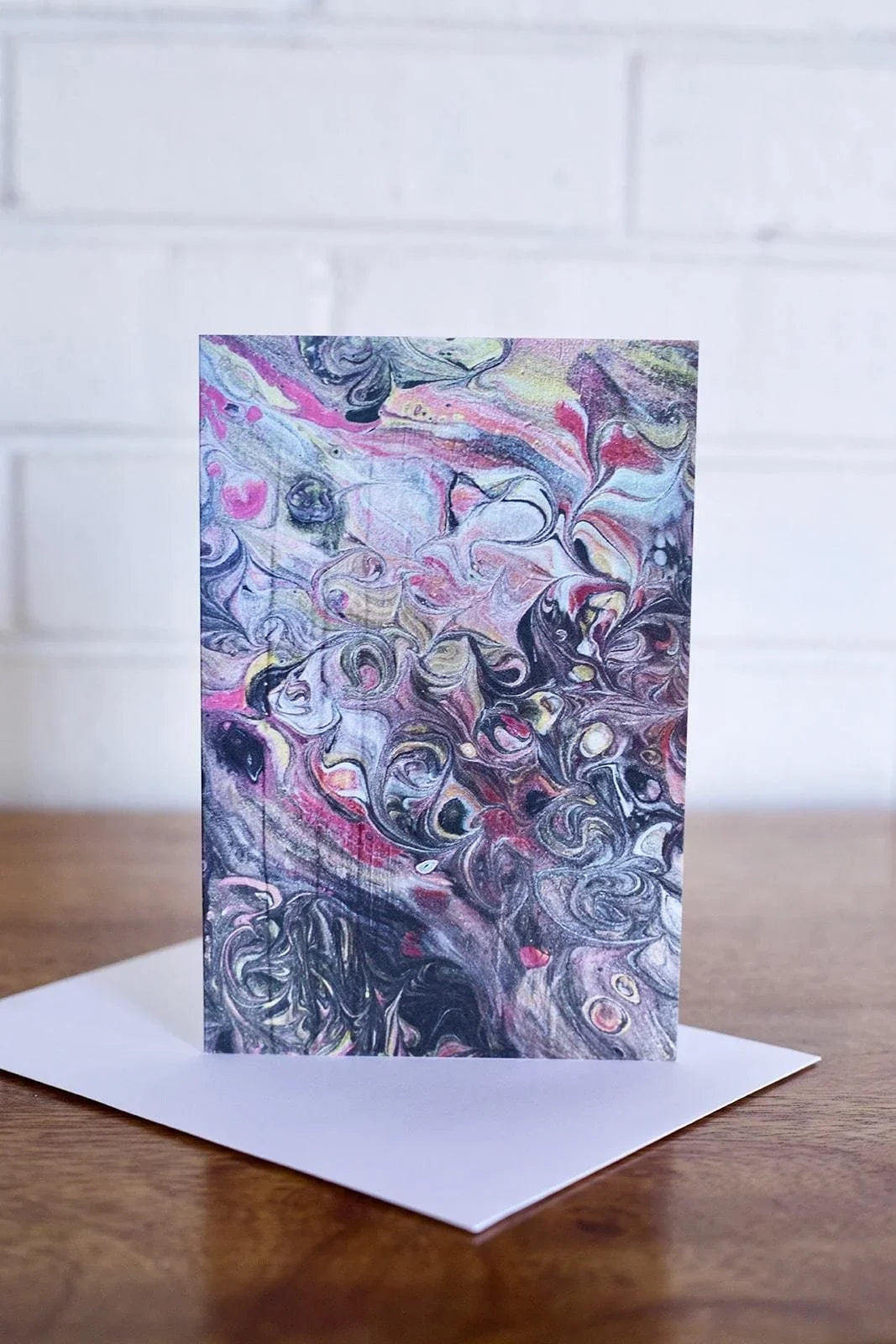Metallic Pour Painting Greeting Card - 4"x6"