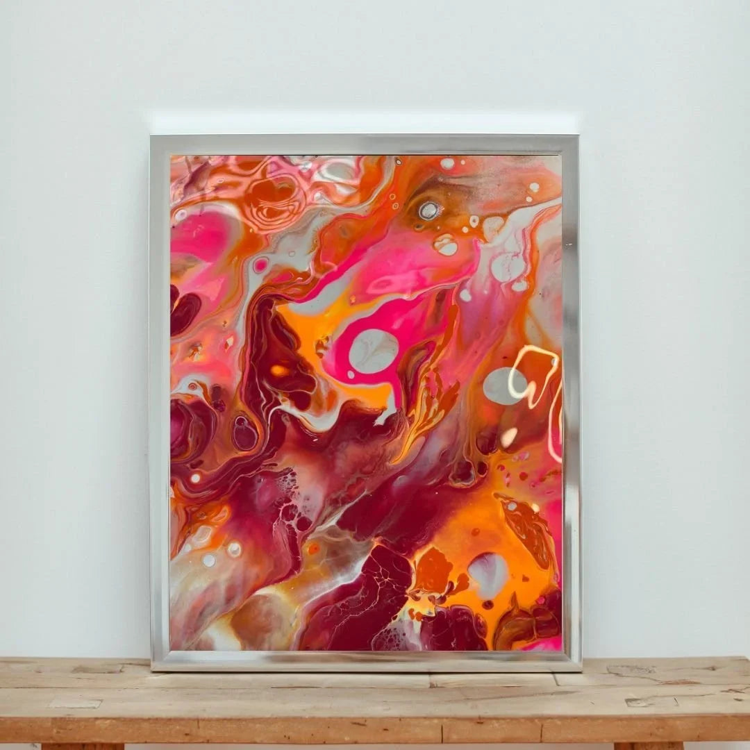 Bright and Vibrant Art Print - Lesbian Pride