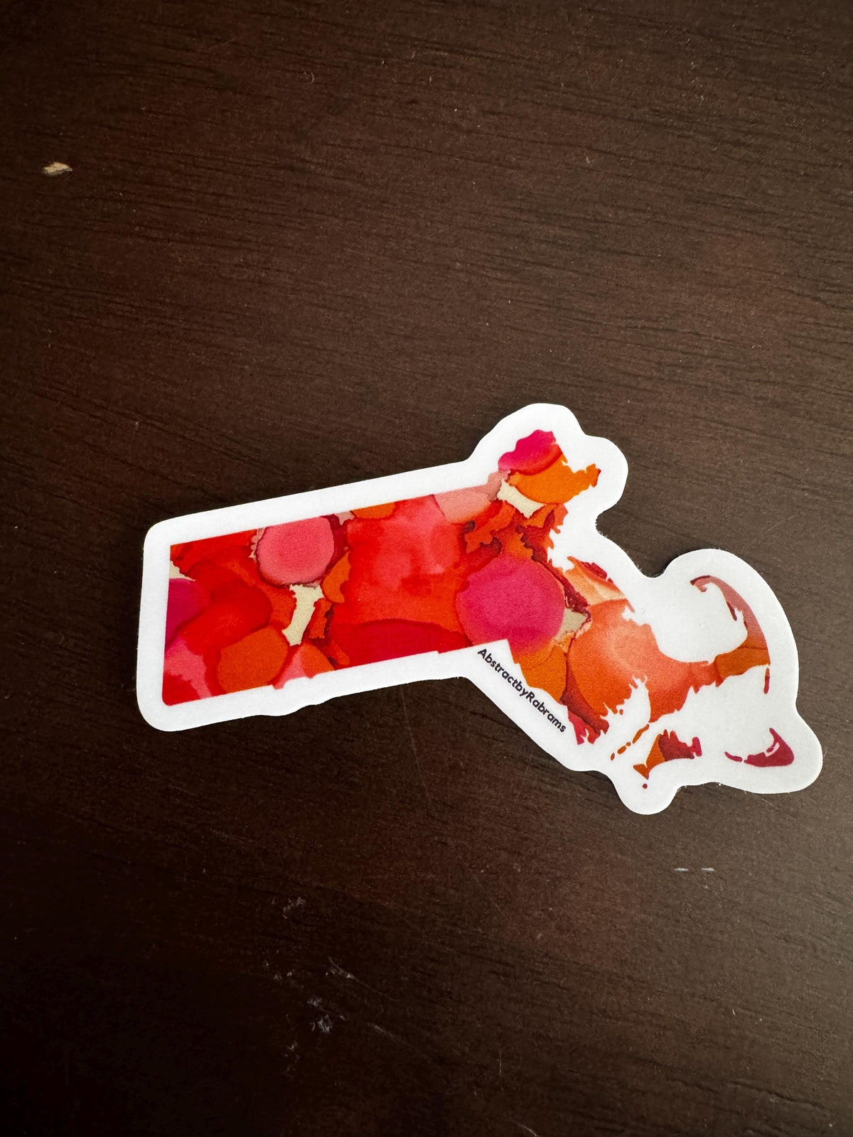 Massachusetts Vinyl Sticker - 3"x2" - Rainbow, Sunset, and Pastel -- Weatherproof - Massachusetts State Shape