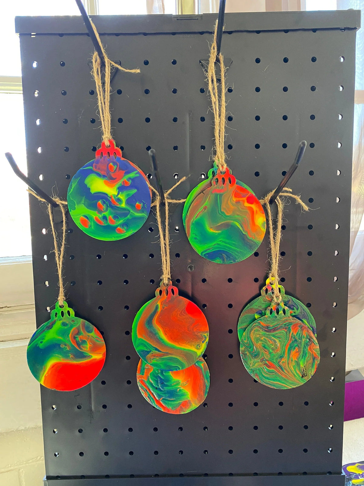 Neon, Rainbow Ornaments, Black light