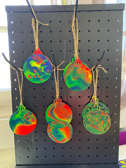 Neon, Rainbow Ornaments, Black light
