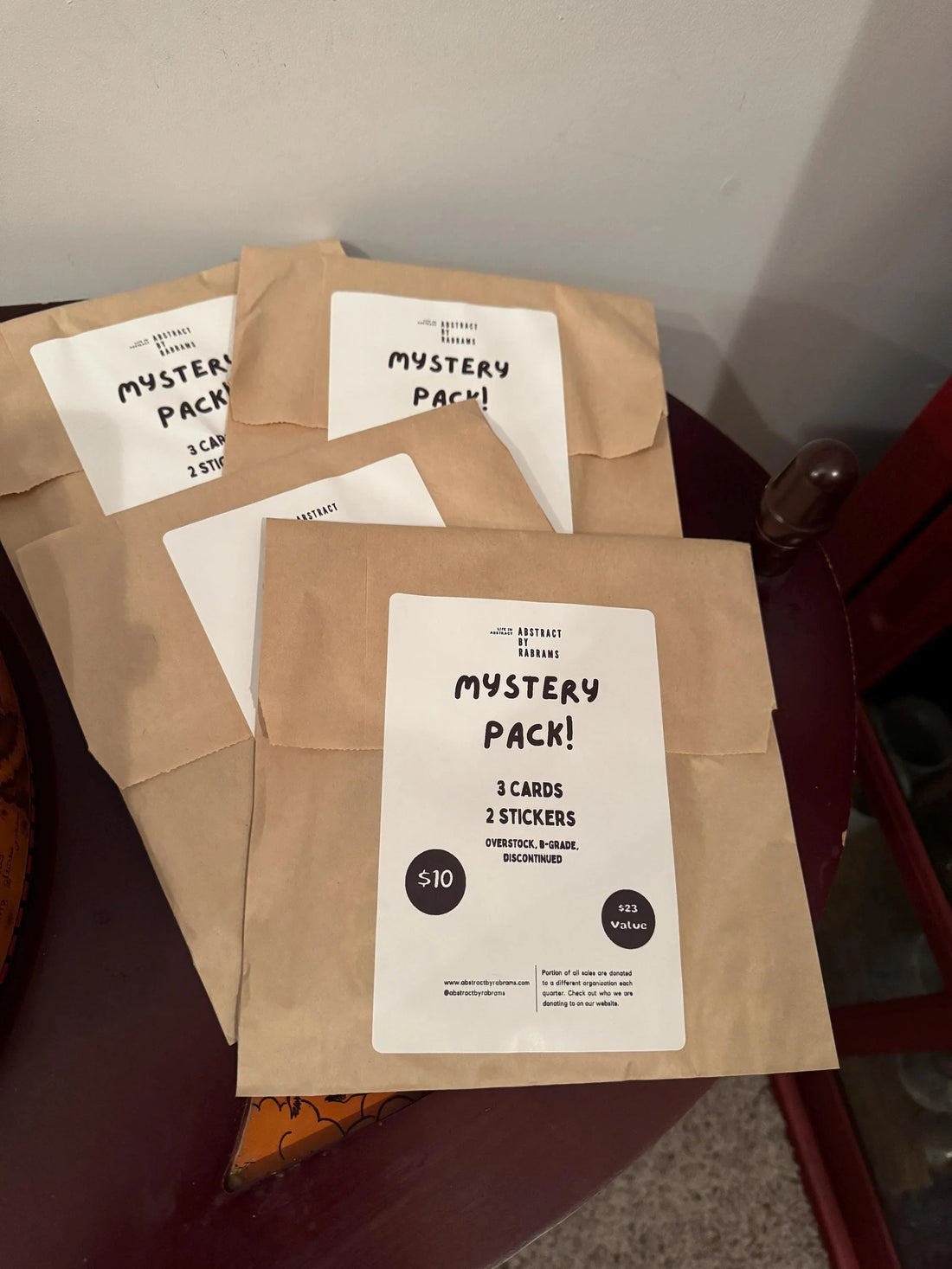 Mystery Card and Sticker Pack – 3 Greeting Cards + 2 Stickers, $23 Value for $10