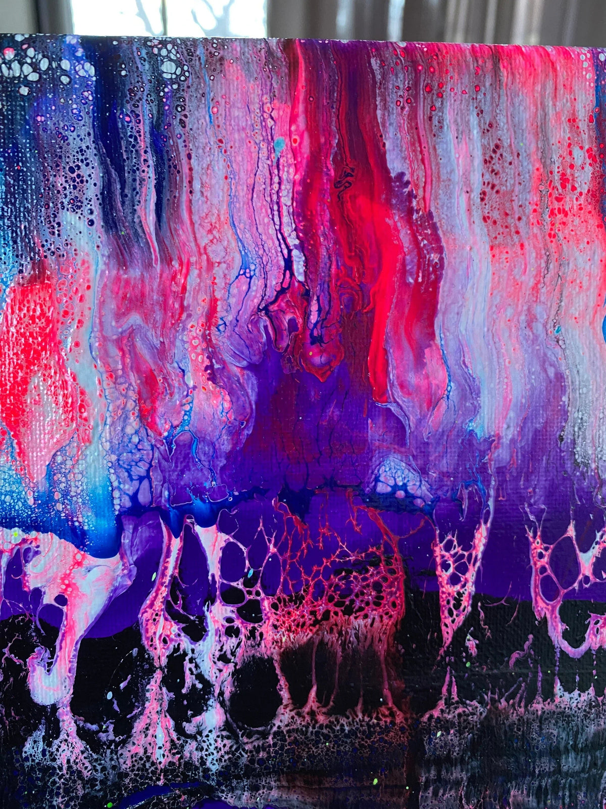 Genderfluid Pride Pour Painting - Subtle Pride Art - "You are Loved 