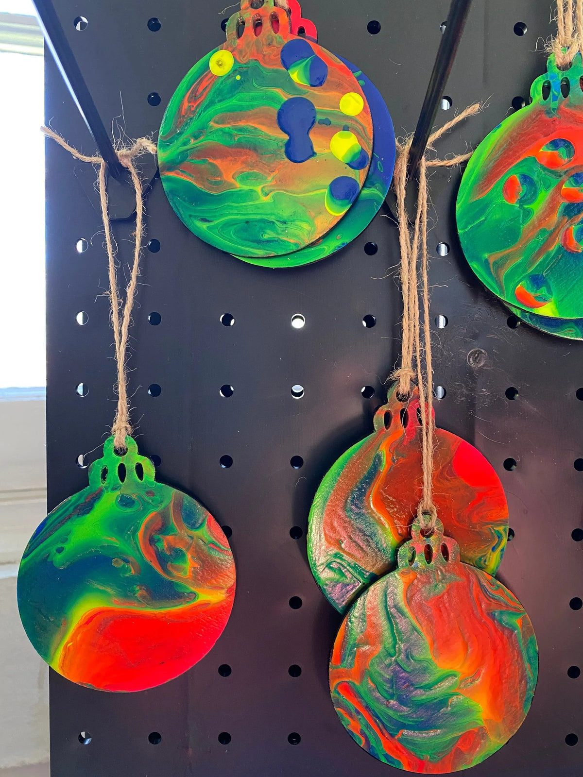 Neon, Rainbow Ornaments, Black light