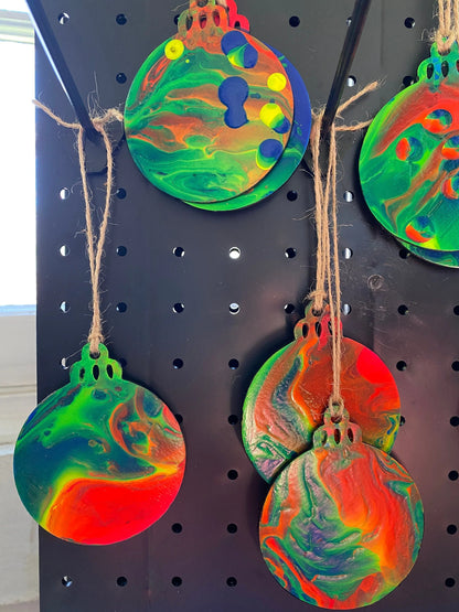Neon, Rainbow Ornaments, Black light
