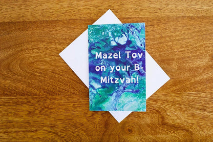 Mazel Tov on Your B-Mitzvah Greeting Cards