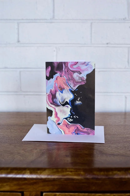 Unique Greeting Card - Galaxy Milky Way - 4"x6" - Blank Inside