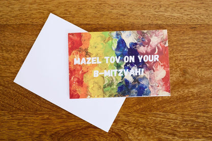 Mazel Tov on Your B-Mitzvah Greeting Cards