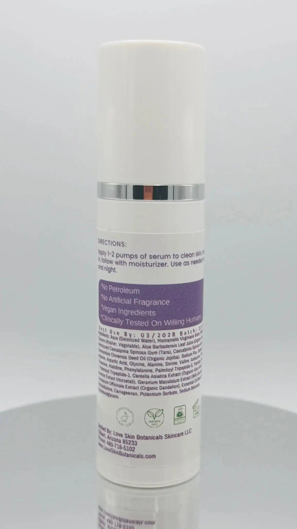 HydraLift Peptide Serum – Texture - Smoothing &amp; Moisture - Balancing Formula - Love Skin Botanicals - HydraLift Peptide Serum – Texture - Smoothing &amp; Moisture - Balancing Formula - 634855179002