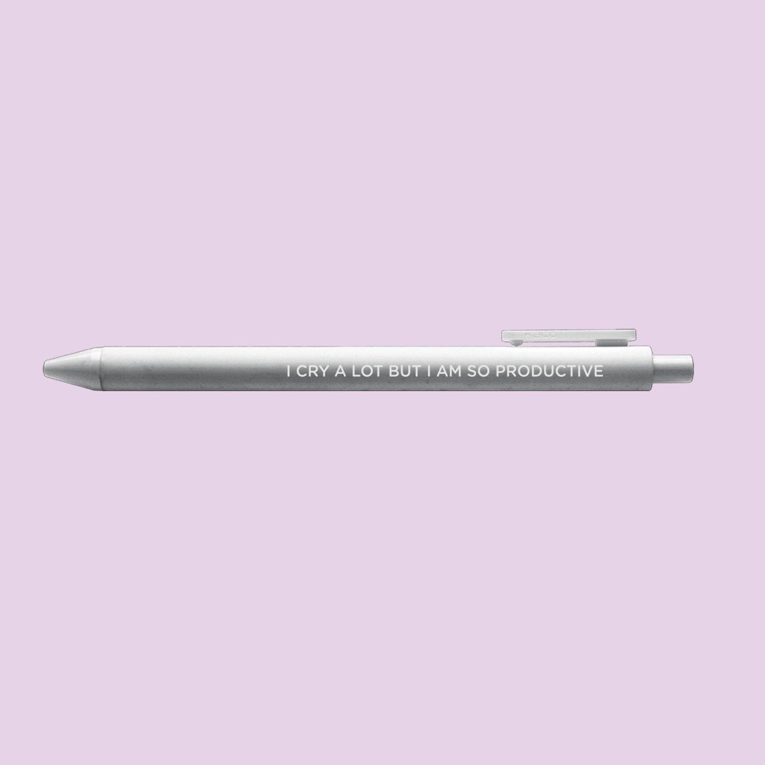 I cry a lot but I am so productive jotter pen - MangoIllustrated - Pens