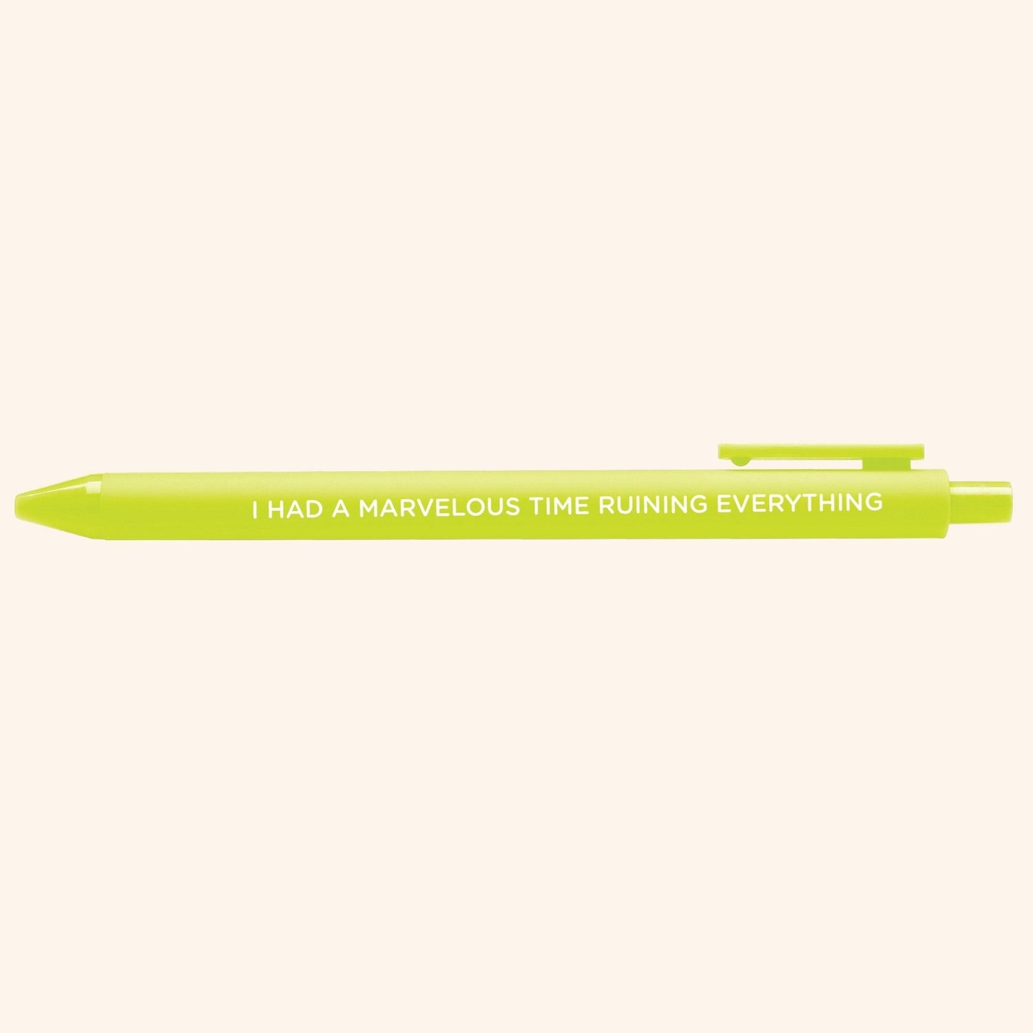 I had a marvelous time ruining everything jotter gel pen - MangoIllustrated - Pens