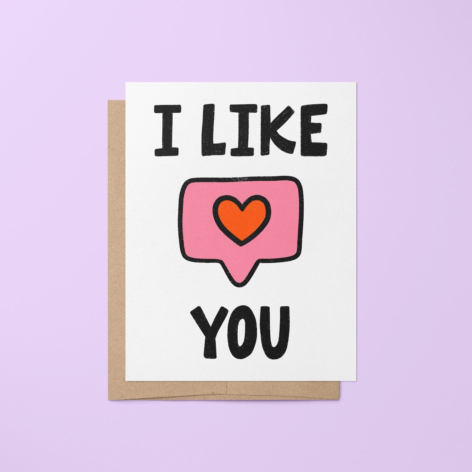 I Like You greeting card - MangoIllustrated - Greeting Cards
