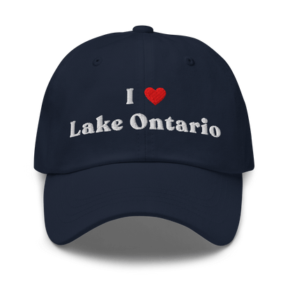 I Love Lake Ontario Dad Hat - Heartland Stitch