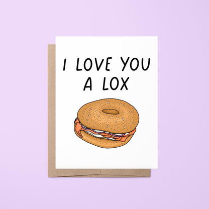 I love you a lox card - MangoIllustrated - Greeting Cards