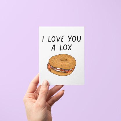 I love you a lox card - MangoIllustrated - Greeting Cards