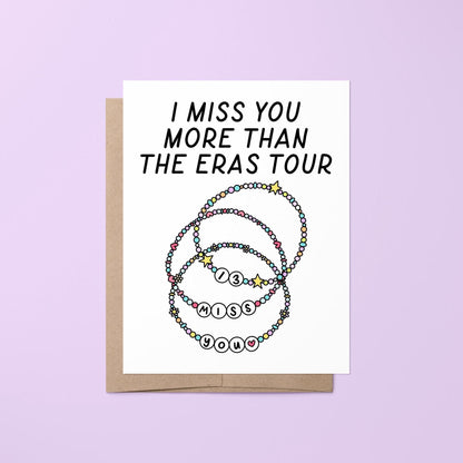I miss you Eras Tour card - MangoIllustrated - Greeting Cards