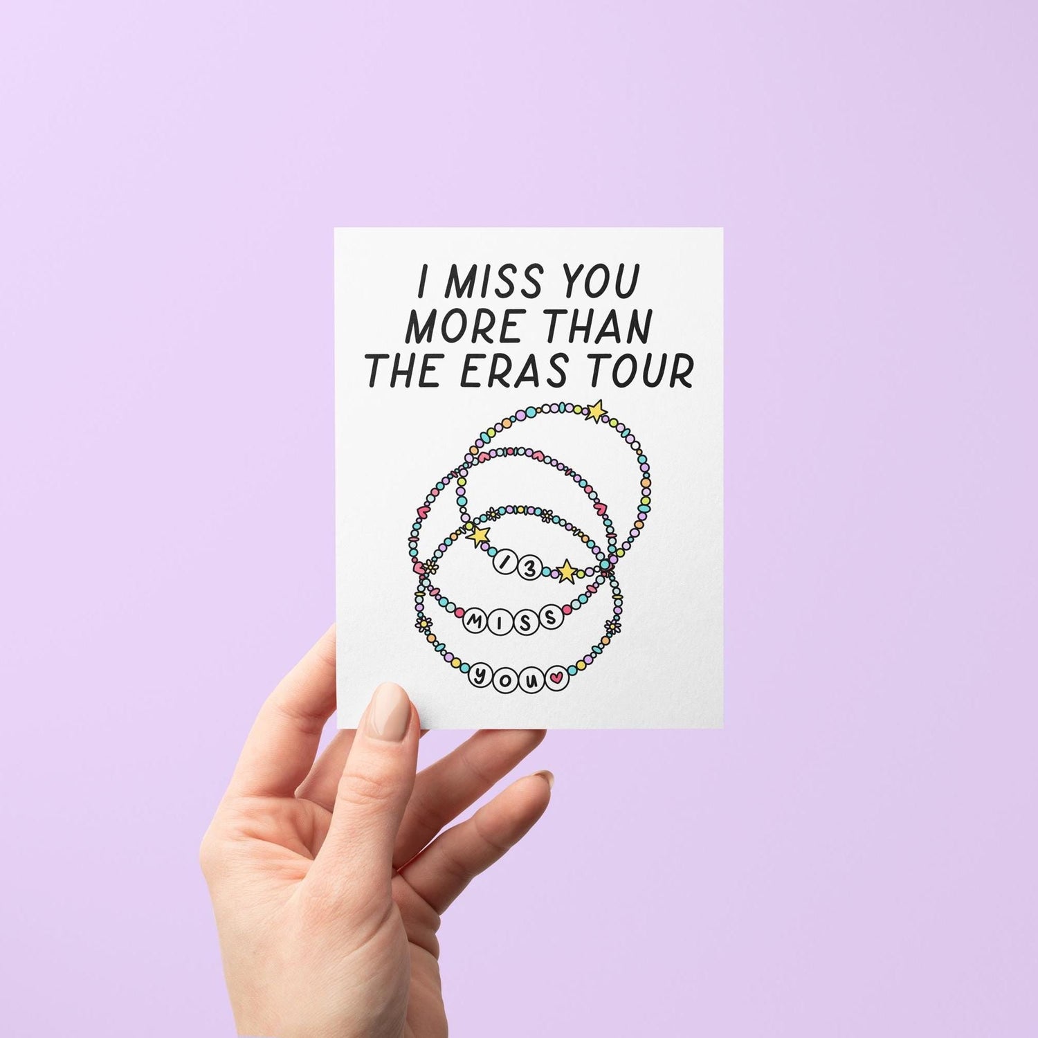 I miss you Eras Tour card - MangoIllustrated - Greeting Cards