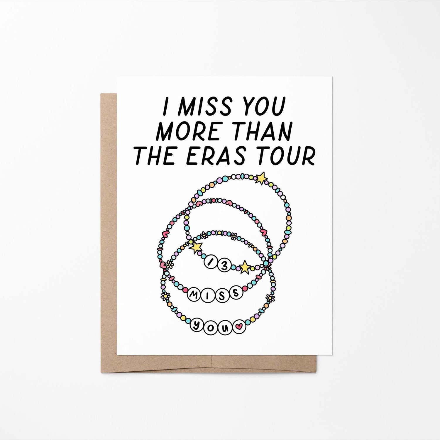 I miss you Eras Tour card - MangoIllustrated - Greeting Cards
