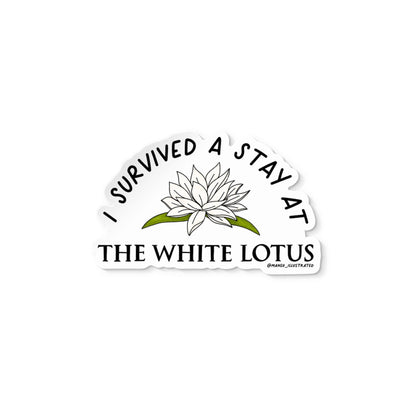 I survived the White Lotus sticker - MangoIllustrated - Sticker