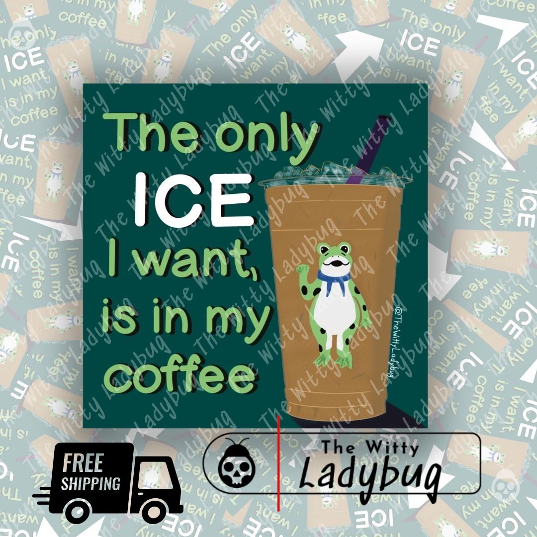 ICE Coffee Sticker