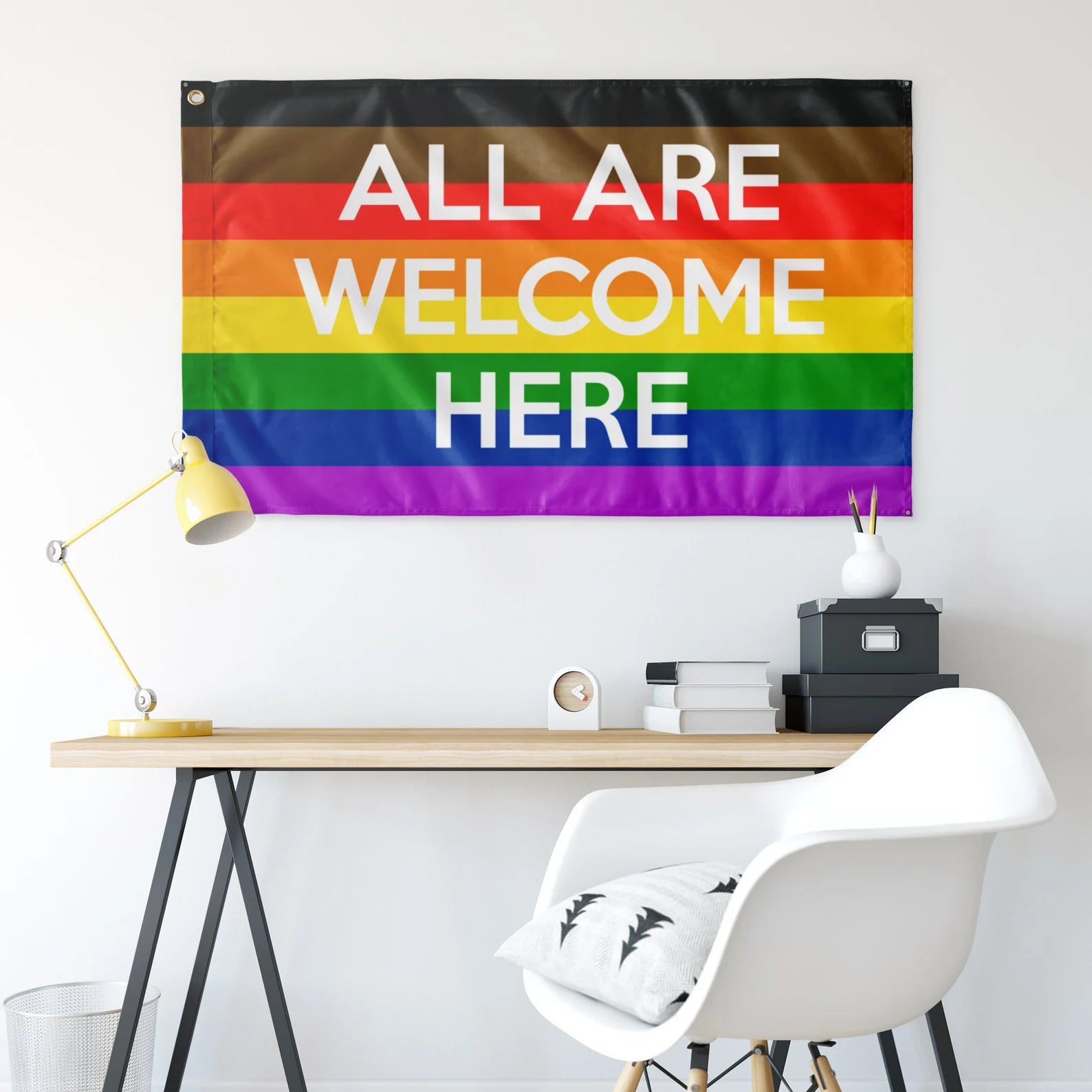 All Are Welcome Here Flag - Resistance Nation