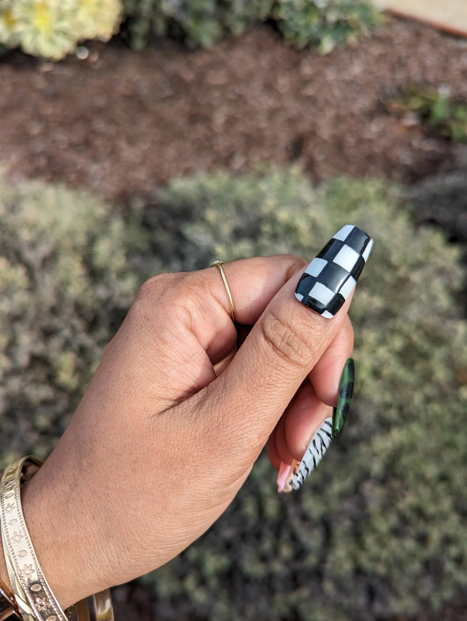 Mismatch - Animal Print and Camouflage mixed up Press-On Nail Extensions 10pcs