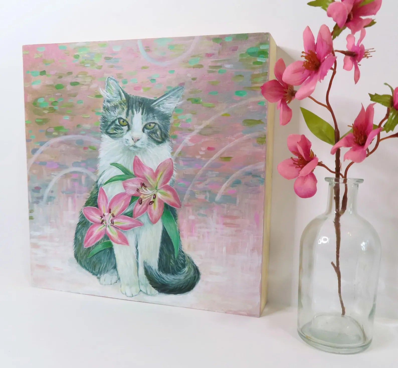 Stardust and Lilies - Original painting