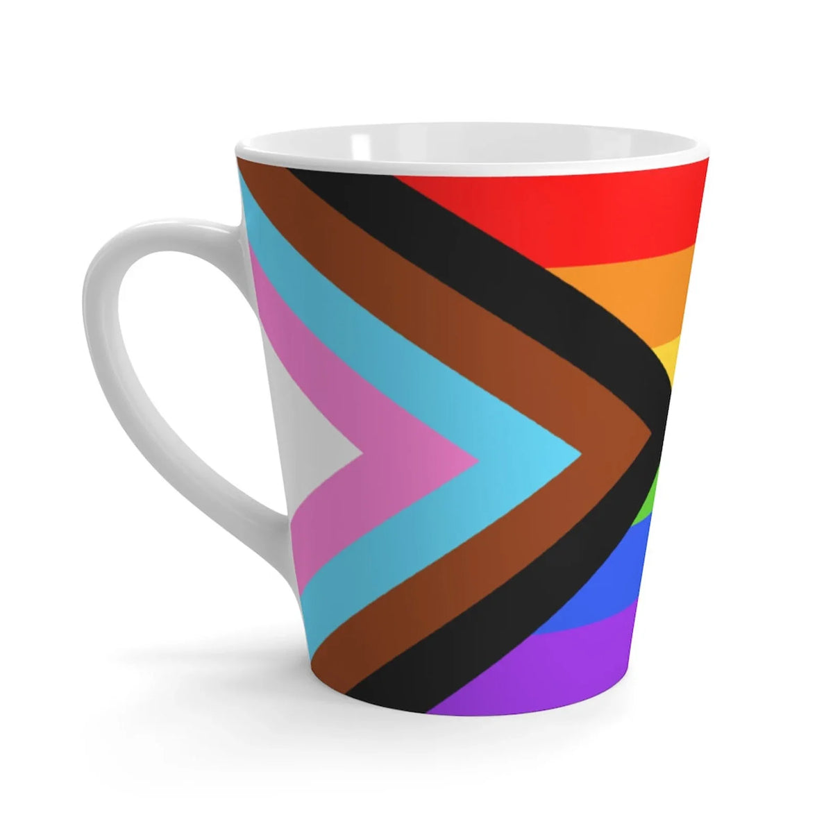 Progress Pride Flag Latte Mug - Resistance Nation