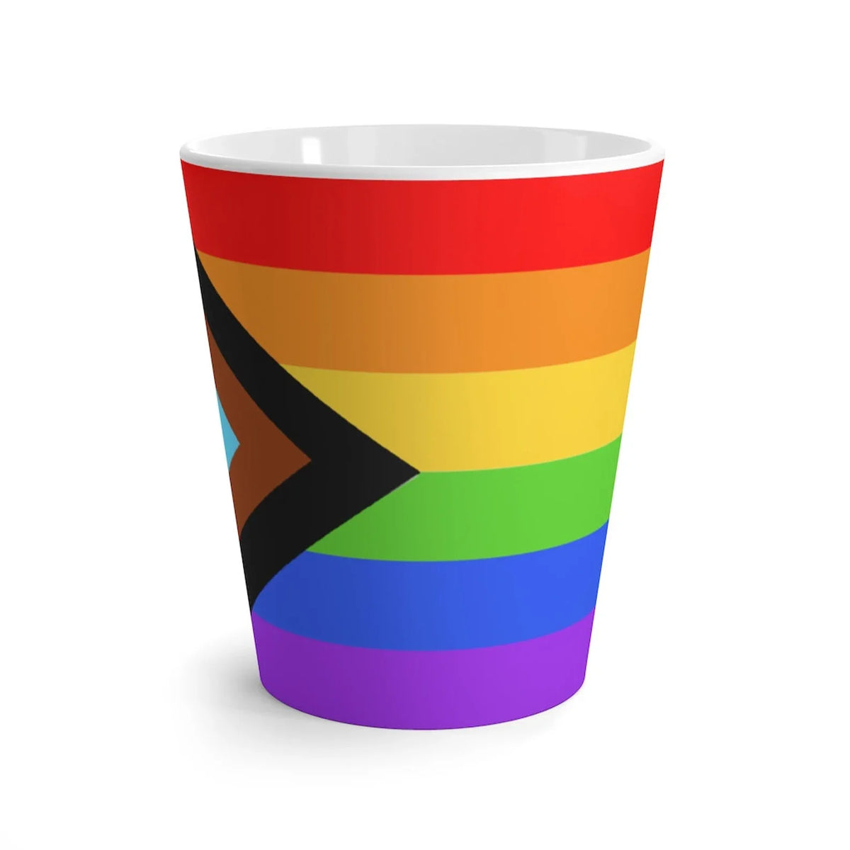Progress Pride Flag Latte Mug - Resistance Nation