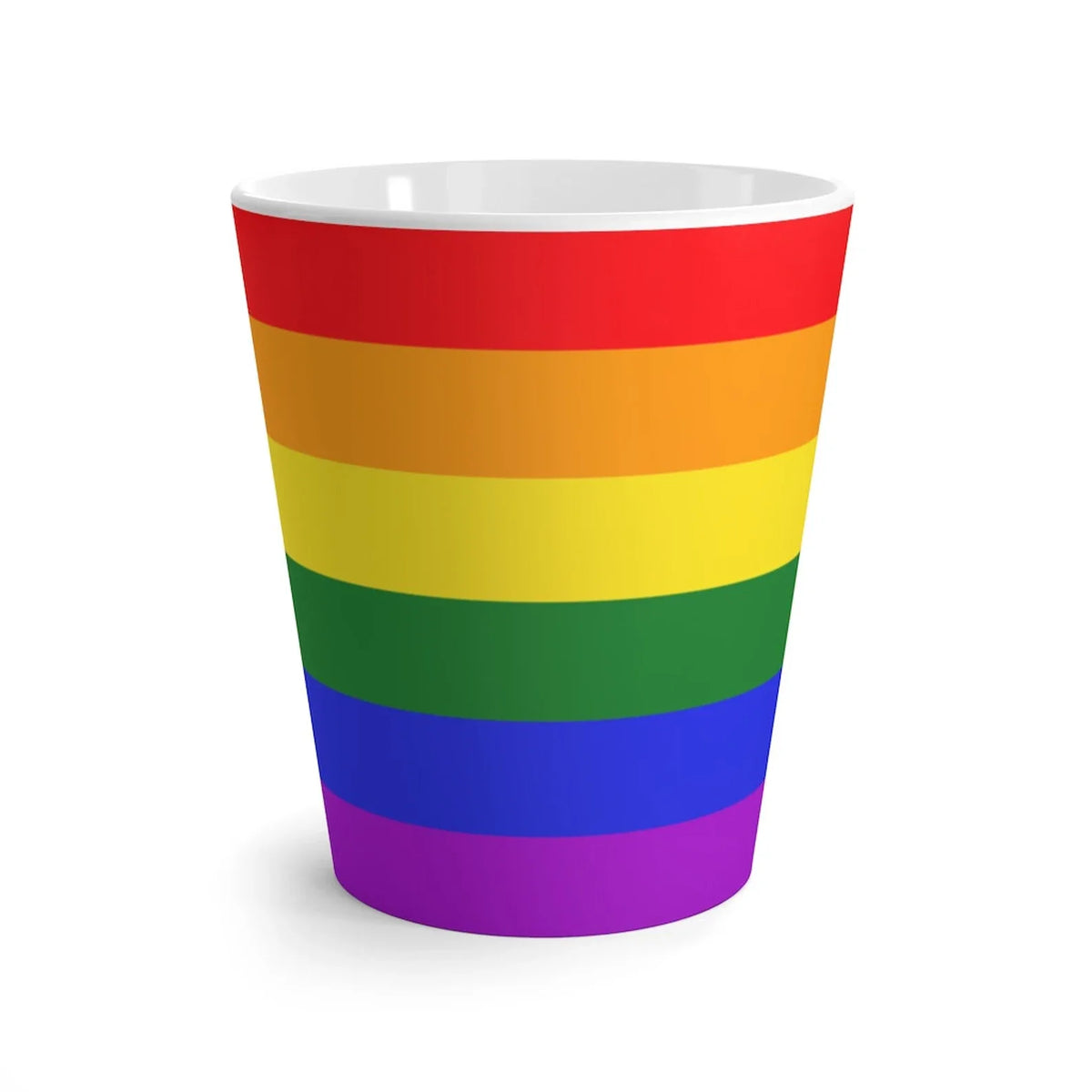 Gay Pride Flag Latte Mug - Resistance Nation