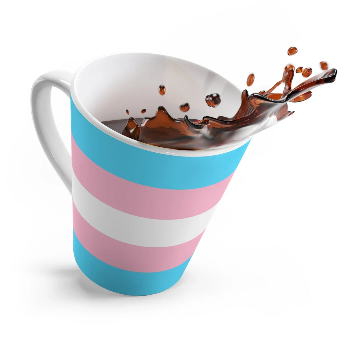 Transgender Pride Flag Latte Mug - Resistance Nation