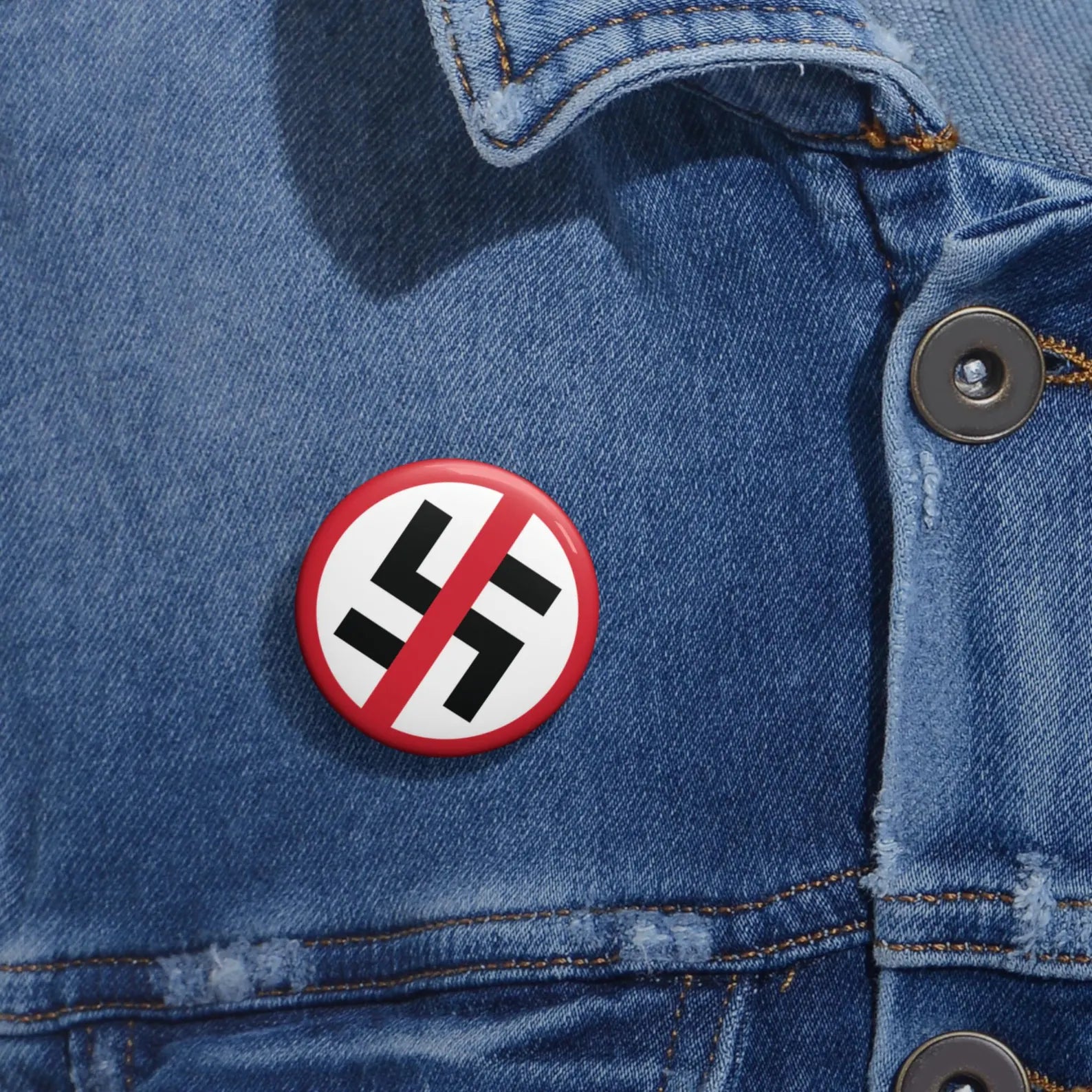 No Nazis Pin Back Button - Resistance Nation
