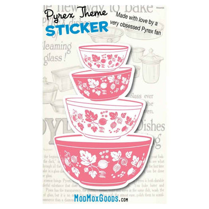 STICKERS Pyrex bowl stacks  choose one or more or all 8