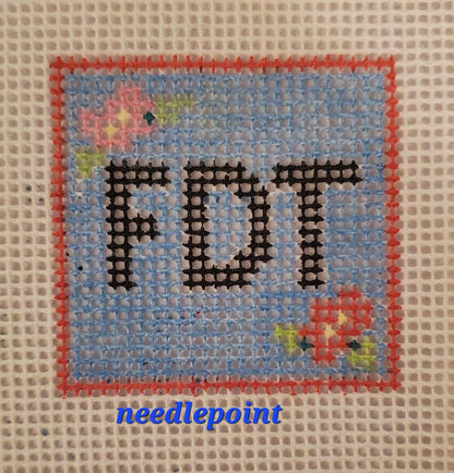 FDT needlepoint canvas hand painted